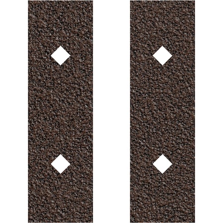 Ekena Millwork Premium Barn Door Hollow Core Plates (set of 2), Copper Vein GB6001HCPCV